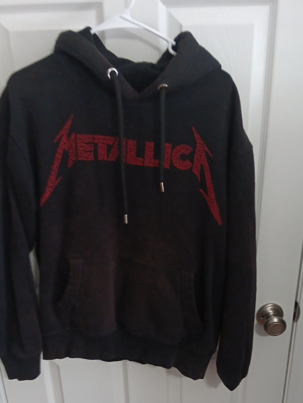 Men's Metallica Black Hoodie with Red Logo